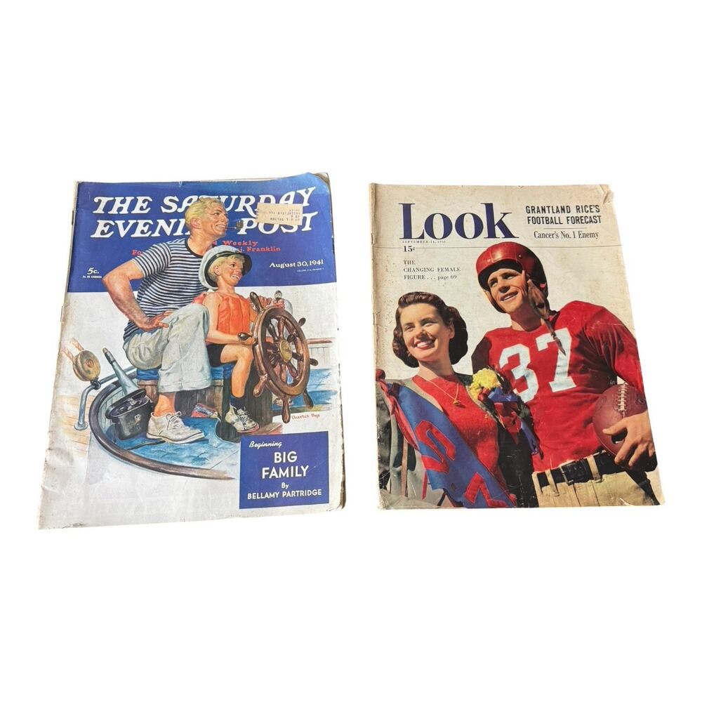 Vintage Look 1948 Football Cover Magazine‎ Lot READ